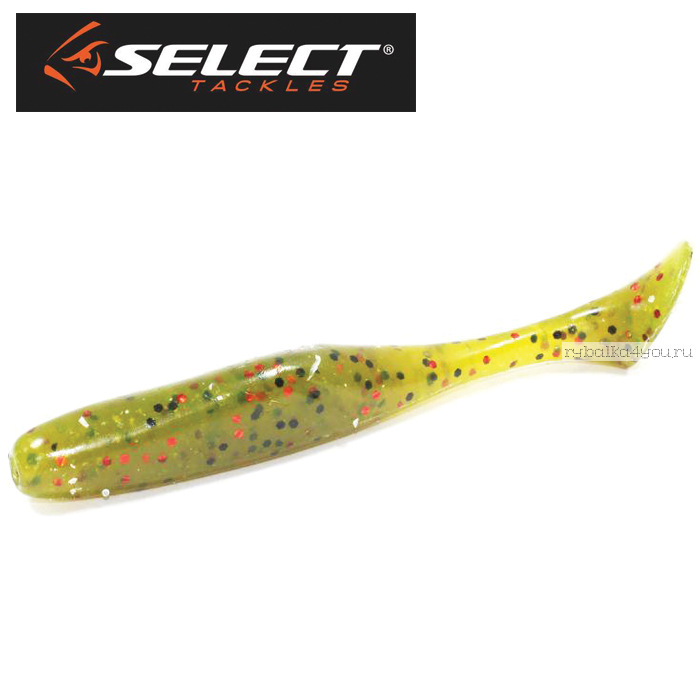 Виброхвост Select Crazy Shad  4" 100 мм/упаковка 5 шт/ цвет: 002