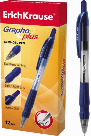 Ручка шариковая автоматическая GRAPHO (СИНЯЯ)