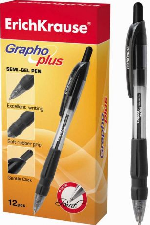 Ручка шариковая автоматическая GRAPHO (ЧЕРНАЯ)