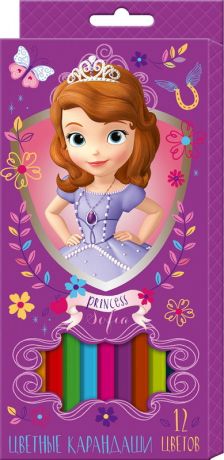 Карандаши цветные  Disney София (12цв.)