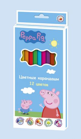 Карандаши Свинка Пеппа (12 цветов)