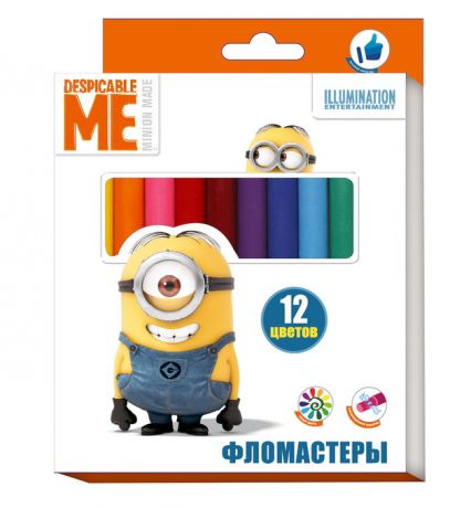 Фломастеры  Миньоны (12 цветов)
