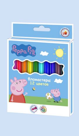 Фломастеры  Свинка Пеппа (12 цветов)