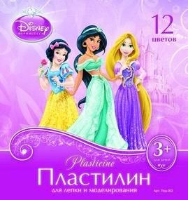 Пластилин Принцессы,12 цветов