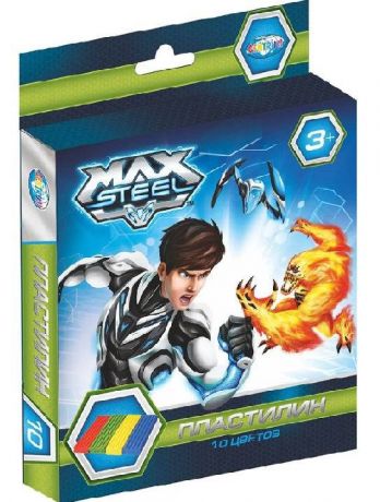 Пластилин Max Steel (10 цветов, 200 г)