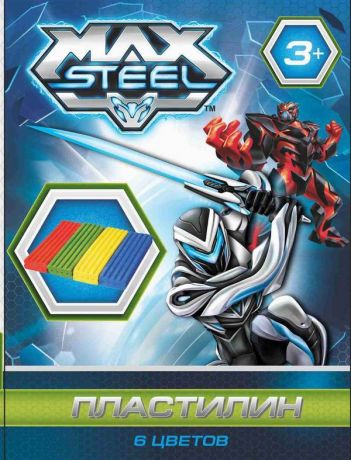 Пластилин Max Steel (6 цветов, 120 г)