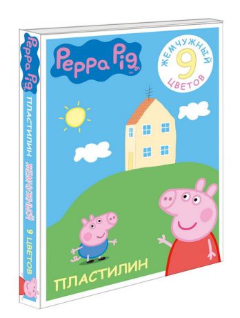 Пластилин жемчужный Свинка Пеппа (9 цв.)