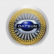 10 РУБЛЕЙ Datsun ЦВЕТНАЯ ЭМАЛЬ - СЕРИЯ АВТОМОБИЛИ МИРА - ЯПОНСКИЕ