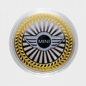 10 РУБЛЕЙ Mini ЦВЕТНАЯ ЭМАЛЬ - СЕРИЯ АВТОМОБИЛИ МИРА - АНГЛИЙСКИЕ