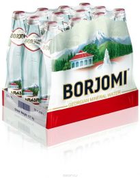 Доставка минеральной воды Боржоми, (0,33л/12шт.) стекло