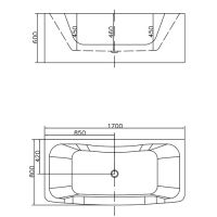 схема ванны Fiinn Монако F-6010