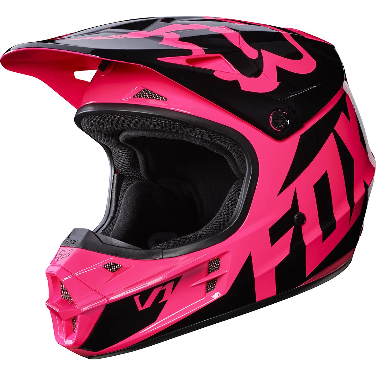 Fox V1 Race шлем, розовый