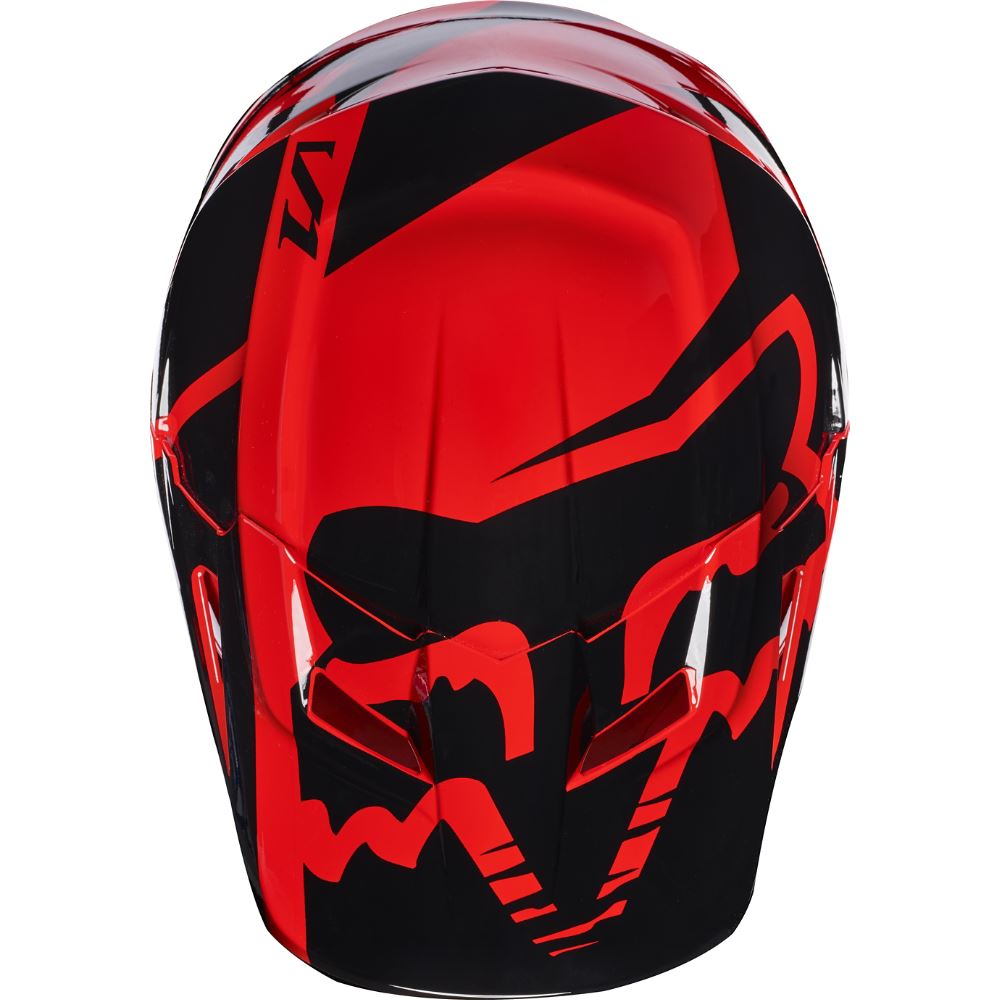 Fox V1 Race Youth Helmet Visor козырек к шлему подростковому, красный