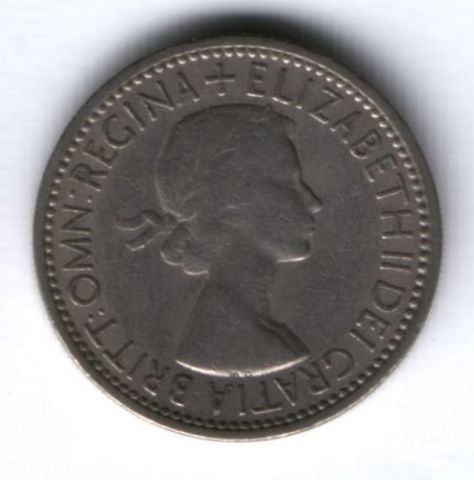 1 шиллинг 1953 г. Великобритания