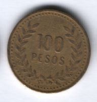 100 песо 1993 г. Колумбия