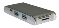 Хаб USB Type-C с HDMI и картридером YC-204