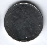 100 лир 1963 г. Италия