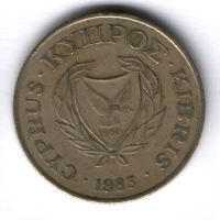 20 центов 1983 г. Кипр VF