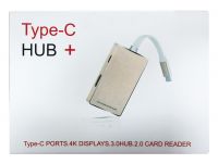 Хаб USB Type-C с HDMI и картридером YC-210