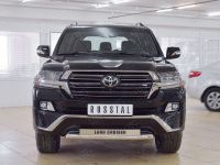 Защита переднего бампера d63 секции с надписью TOYOTA LAND CRUISER 200 2015 EXECUTIVE