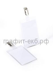 Бейдж 90х60 прищепка вертикальный Durable 8002-19