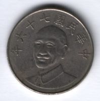 10 юаней 1987 г. Тайвань