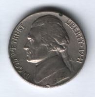 5 центов 1941 г. США, XF