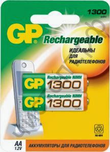 Аккум.GP R6 (1300mAh)  2BL  (20)