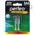 Аккум.Perfeo AAA R03 800mAh/ 2BL