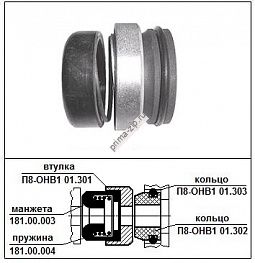 Торцевое уплотнение для насоса ОНВ1-6