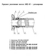 Торцевое уплотнение для насоса ОНЦ-25