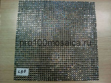 L30. Мозаика серия "Стразы" 5*5, размер, мм: 300*300*3 (Happy Mosaic)