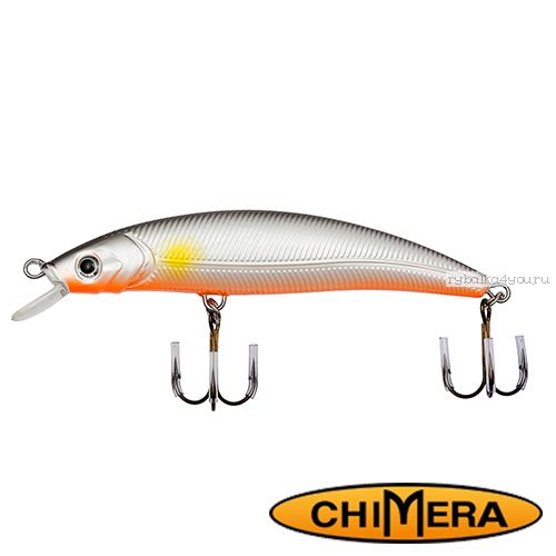 Воблер Chimera Siver Fox Fat Minoow 100FL / цвет: 002 / 100 мм / 13 гр/ Заглубление: 1-2м