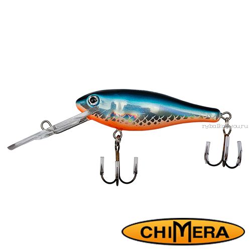 Воблер Chimera Siver Fox Shad 70DR  / цвет: 004 / 70 мм / 12 гр/ Заглубление: 3-4,5м