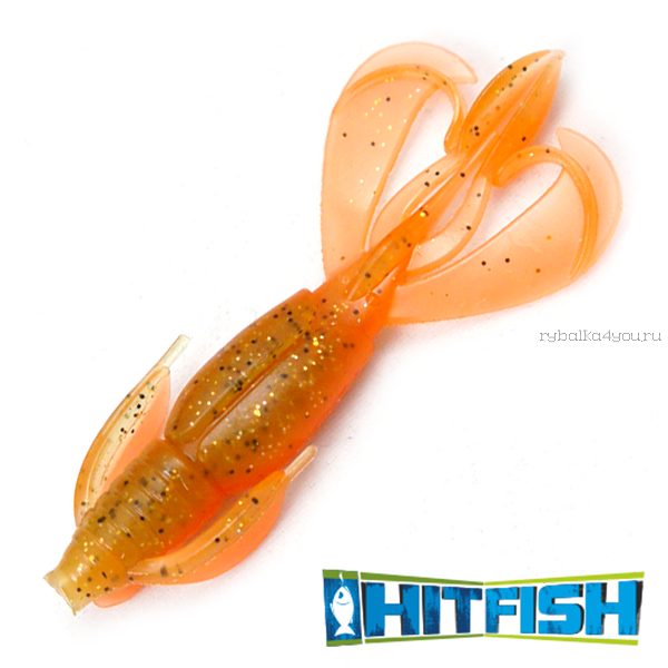 Силиконовая приманка Hitfish Crawdroll "2.7 / упаковка  5 шт / цвет: R101