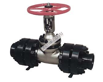 Задвижка клиновая ЗКС 160-020 ХЛ 31лс45нж1 DN 20 PN 160  из легированной стали 09Г2С фланцевая