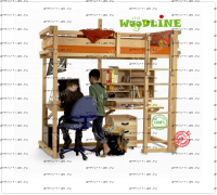 Кровать-чердак Сиэтл №6 массив