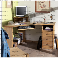 Стол компьютерный №1 массив (132х92х95)