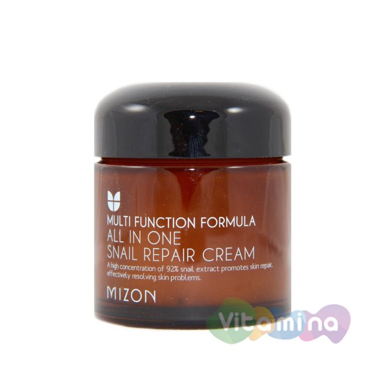 Крем с экстрактом улитки - Mizon 92% All In One Snail Repair Cream