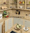 CV20014 Мозаика Mos.Polished Golden Travertin 50х50, 305х305х10 мм (Colori Viva)