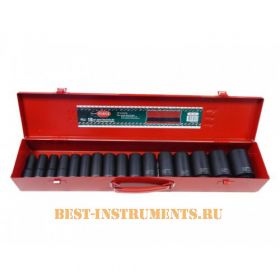 RF-4167 Набор головок ударных глубоких 1/2" Rock FORCE 16 предметов,в металлическом кейсе