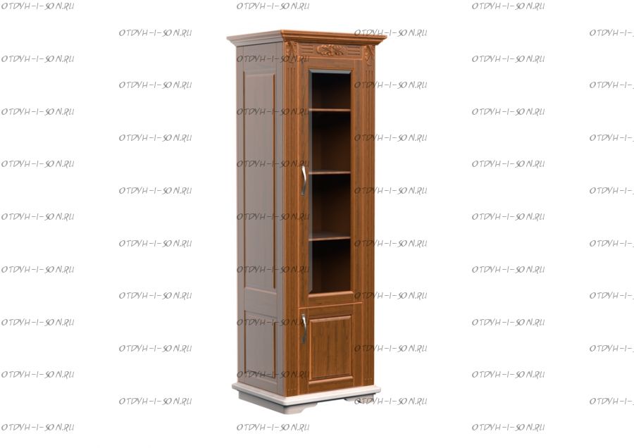 Шкаф-библиотека 1-дверный Палермо Массив DreamLine (71х54х220)