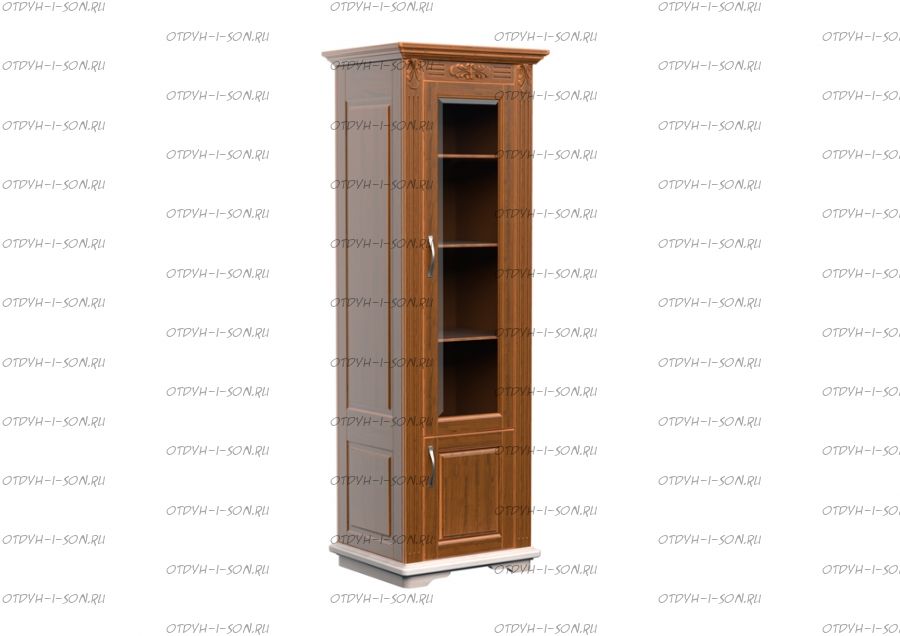 Шкаф-библиотека 1-дверный Палермо Массив DreamLine (71х54х220)