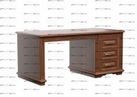 Стол письменный однотумбовый Палермо Массив DreamLine (146х60х75)