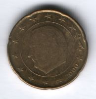 20 евроцентов 2000 г. Бельгия