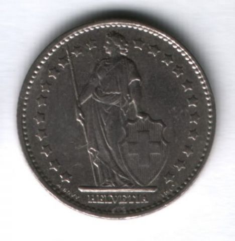 1 франк 1976 г. Швейцария