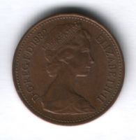 1 пенни 1982 г. Великобритания