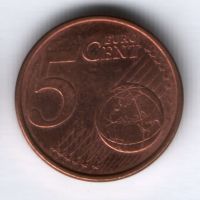 5 евроцентов 2009 г. Испания