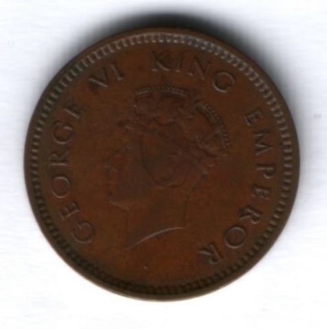1/2 пайса 1939 г. Индия