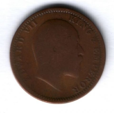 1/4 анны 1905 г. Индия